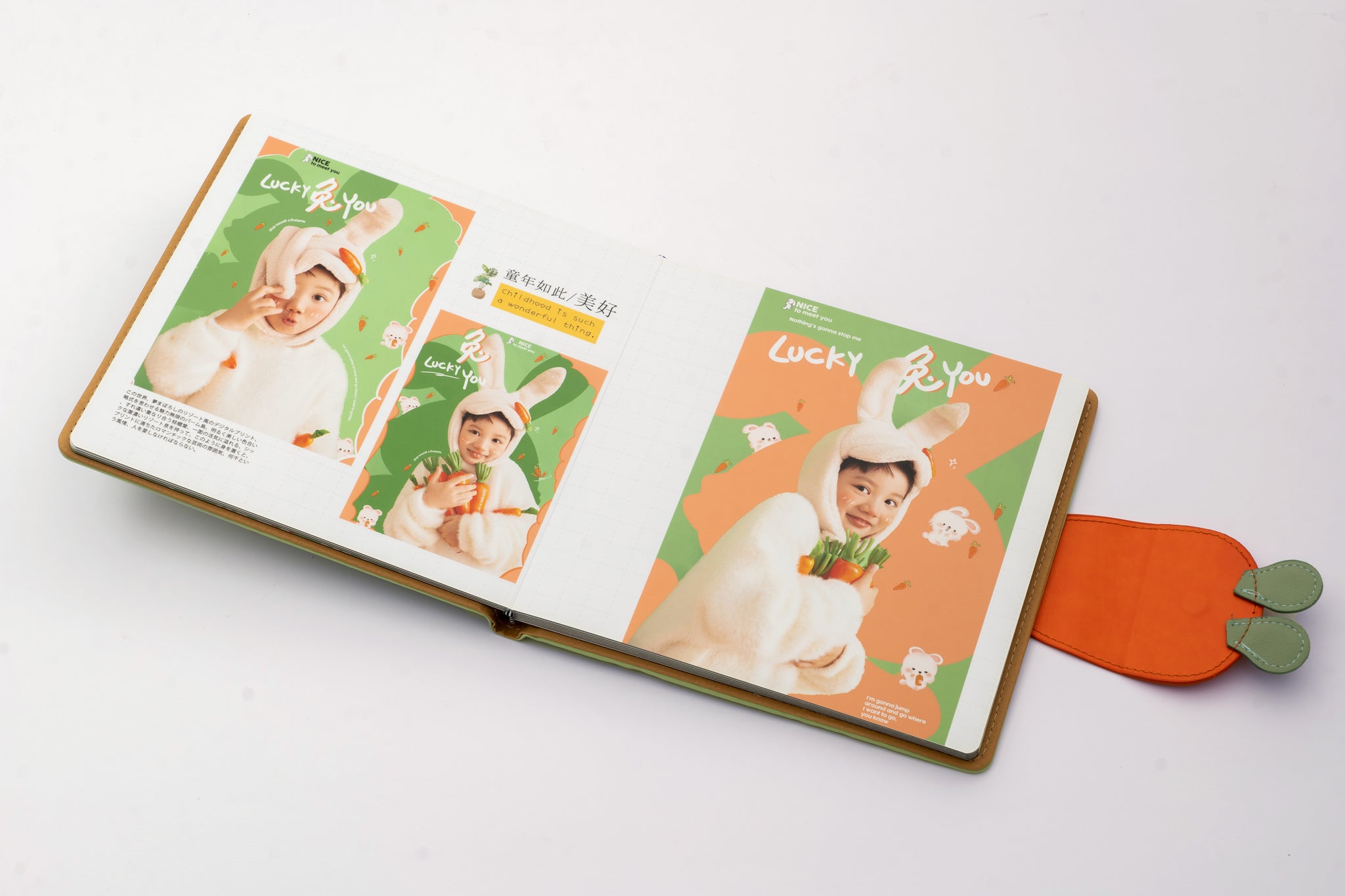 BABY CARROT | Cartoon Leather Photo Album