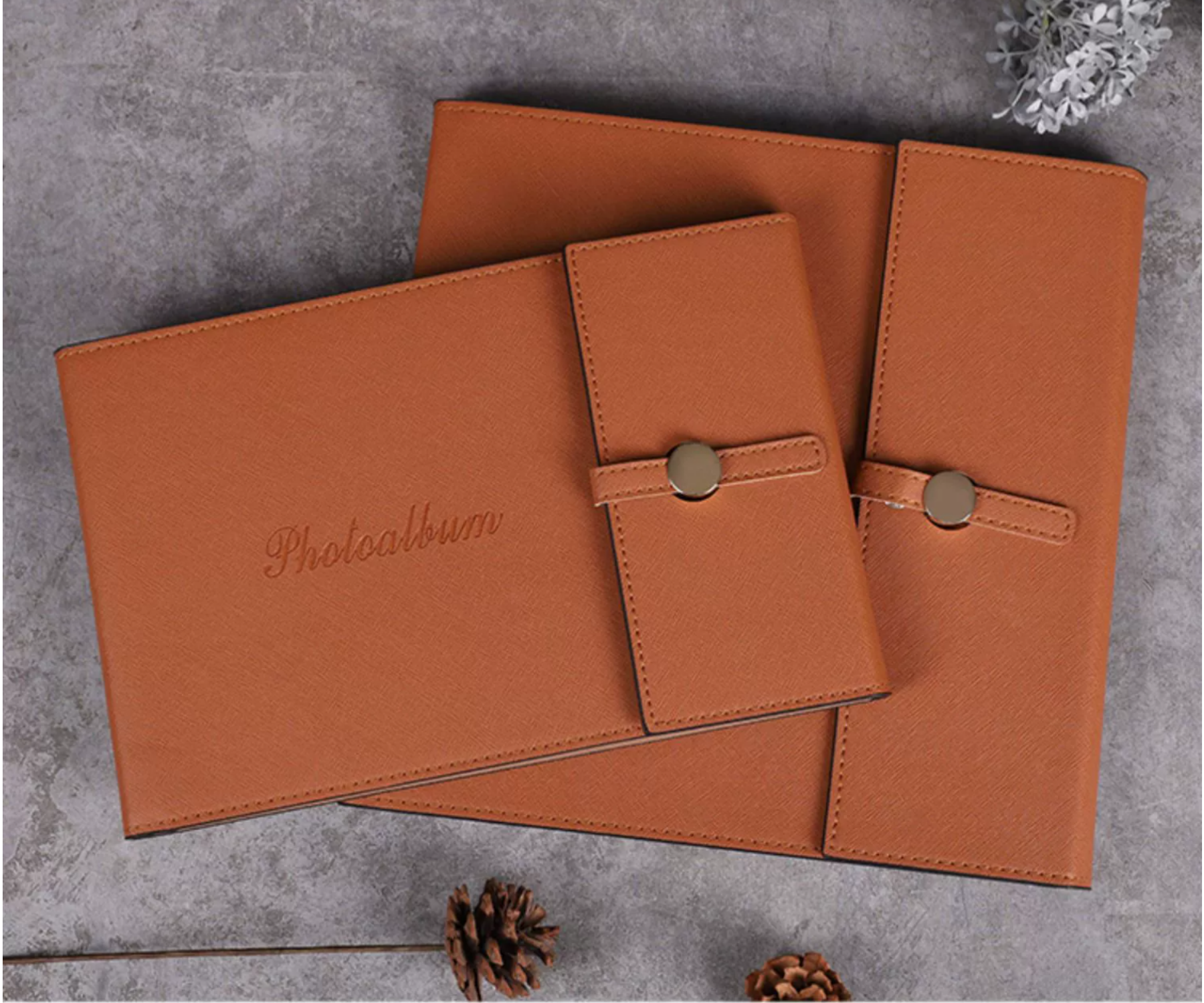 ELEGANT BLAKE | Leather Photo Album with Bag