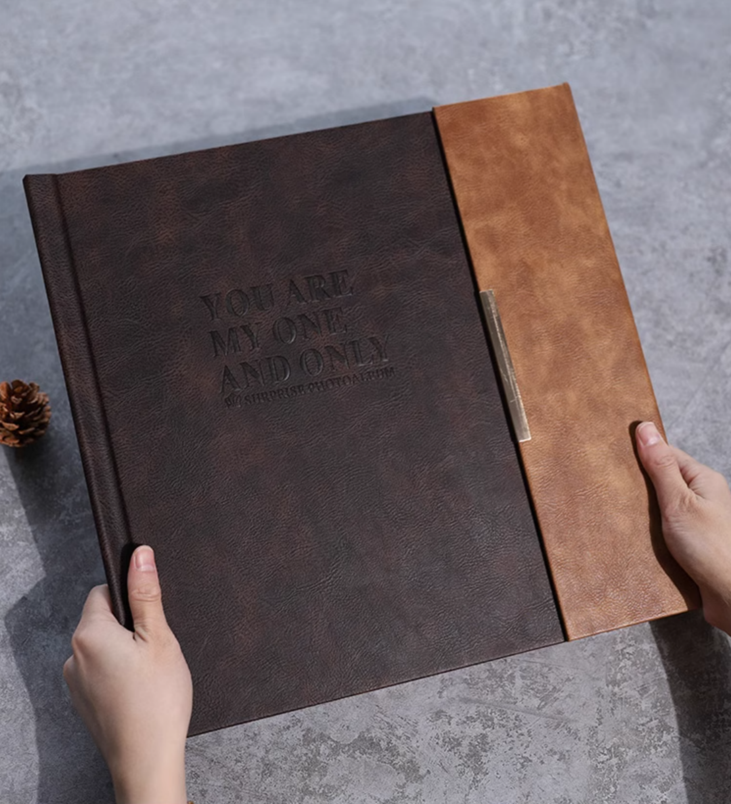 ALONG THE ROAD | Leather Wedding Album