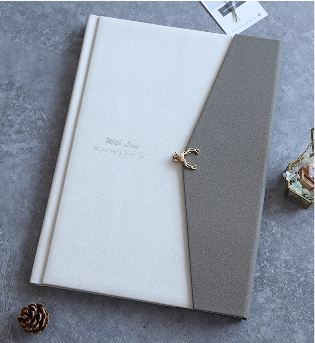 CHRISTMAS DEER | Leather Wedding Album